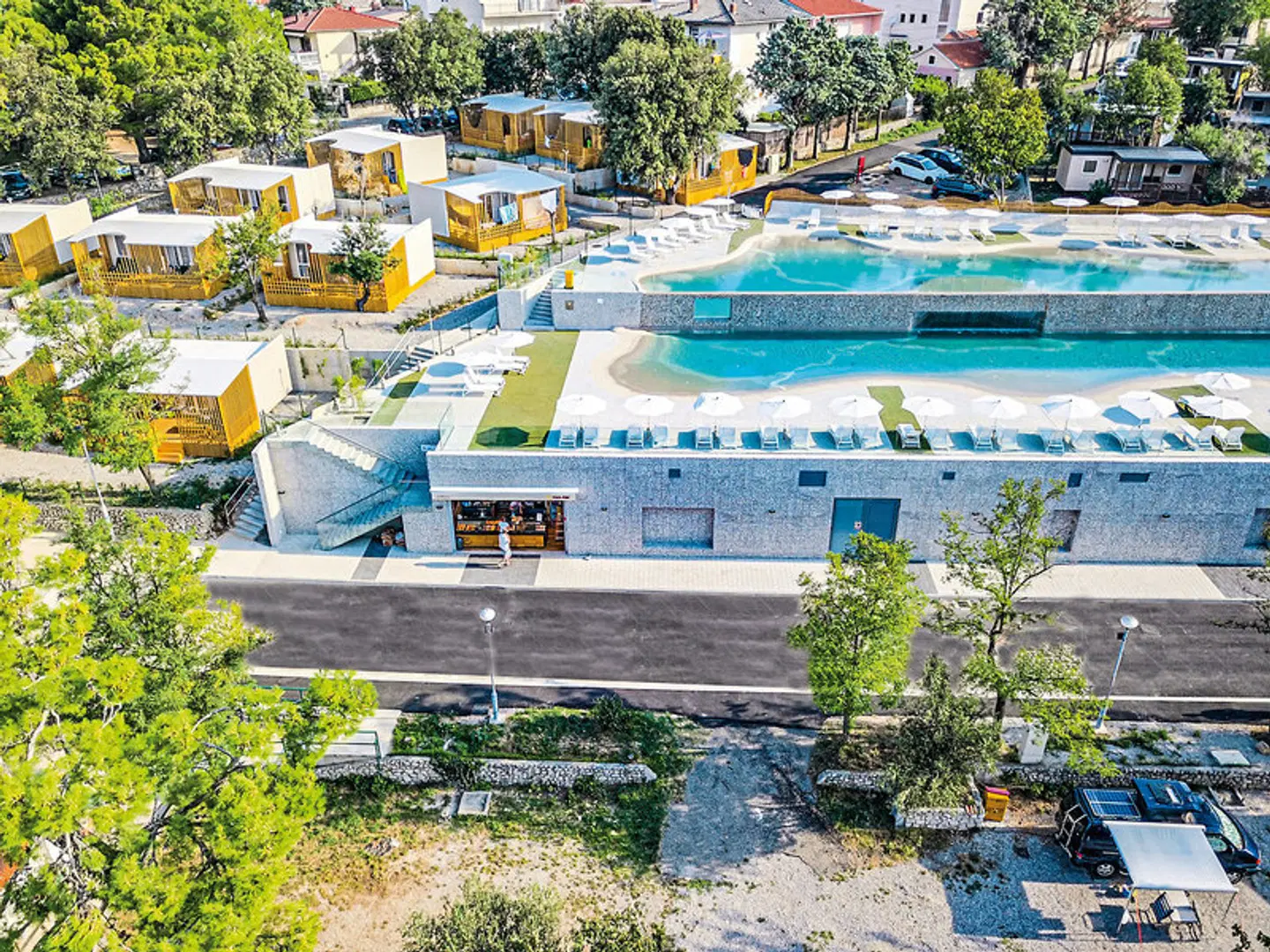 Mobile Homes Camp Selce Garten