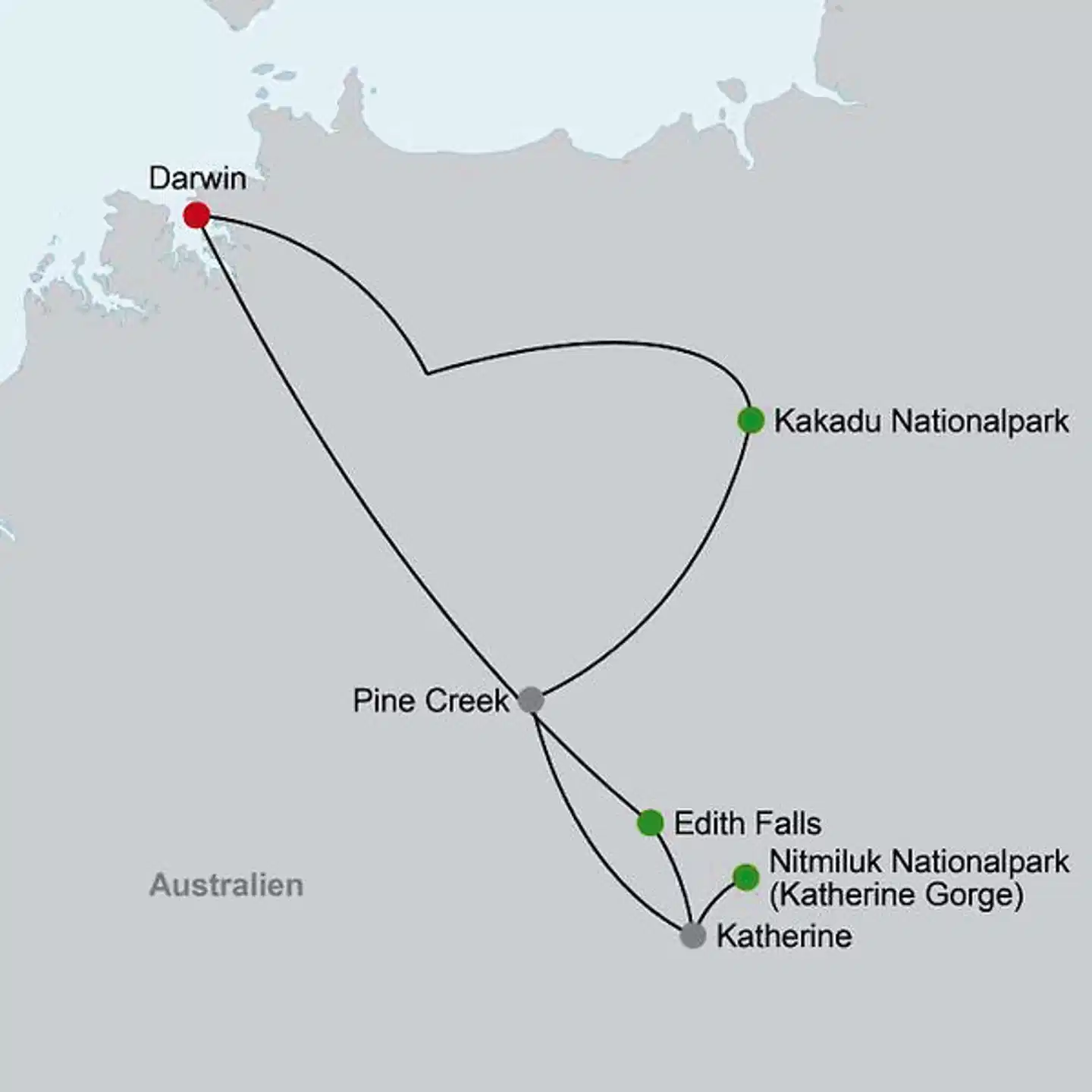 Outback Adventure Landkarte