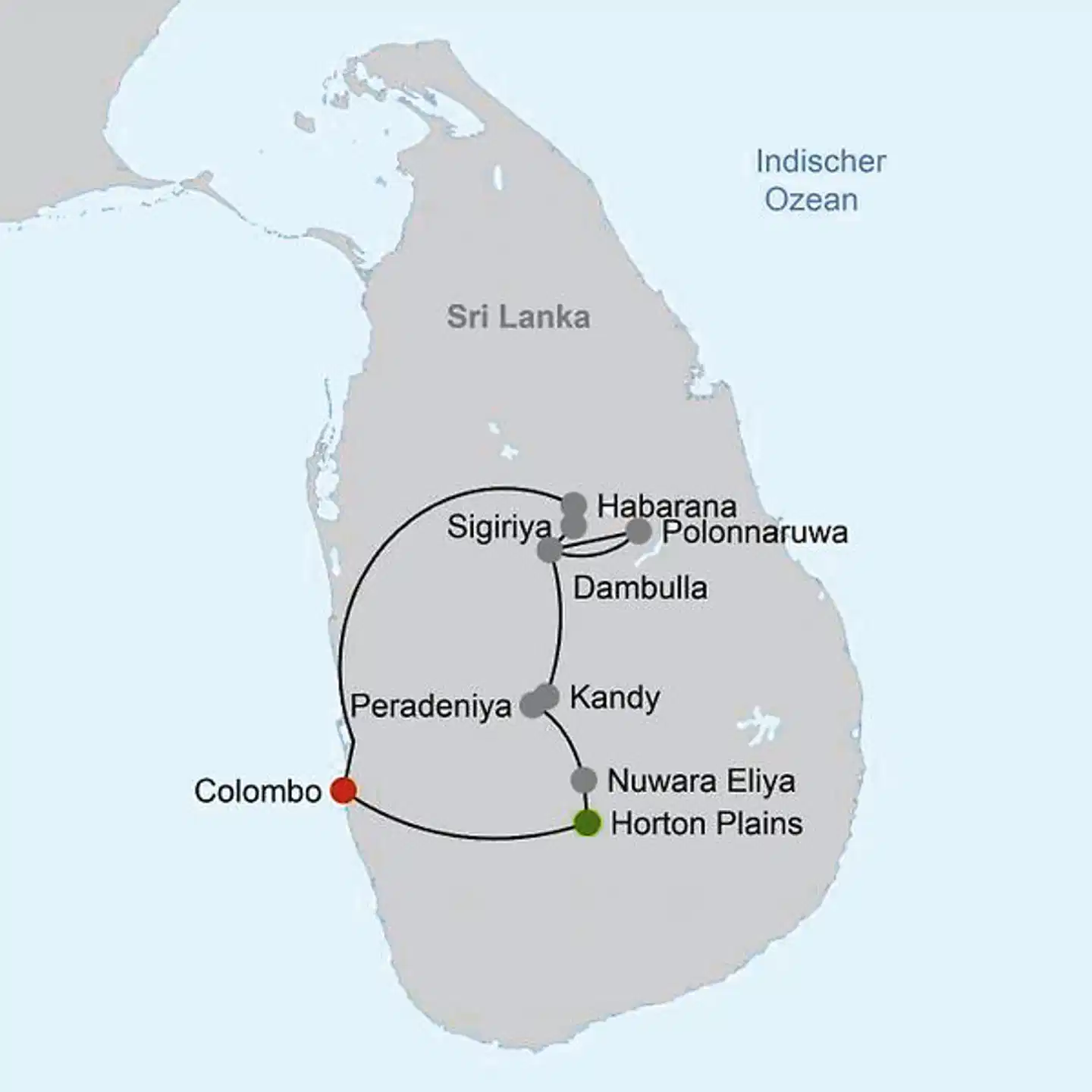 Tempel, Tee & Traditionen (Gruppenreise) Landkarte