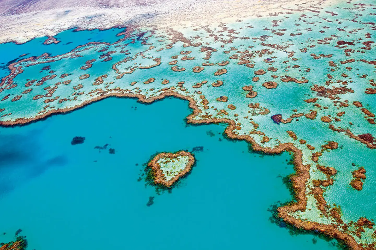 Kontrastreiches Australien Landkarte