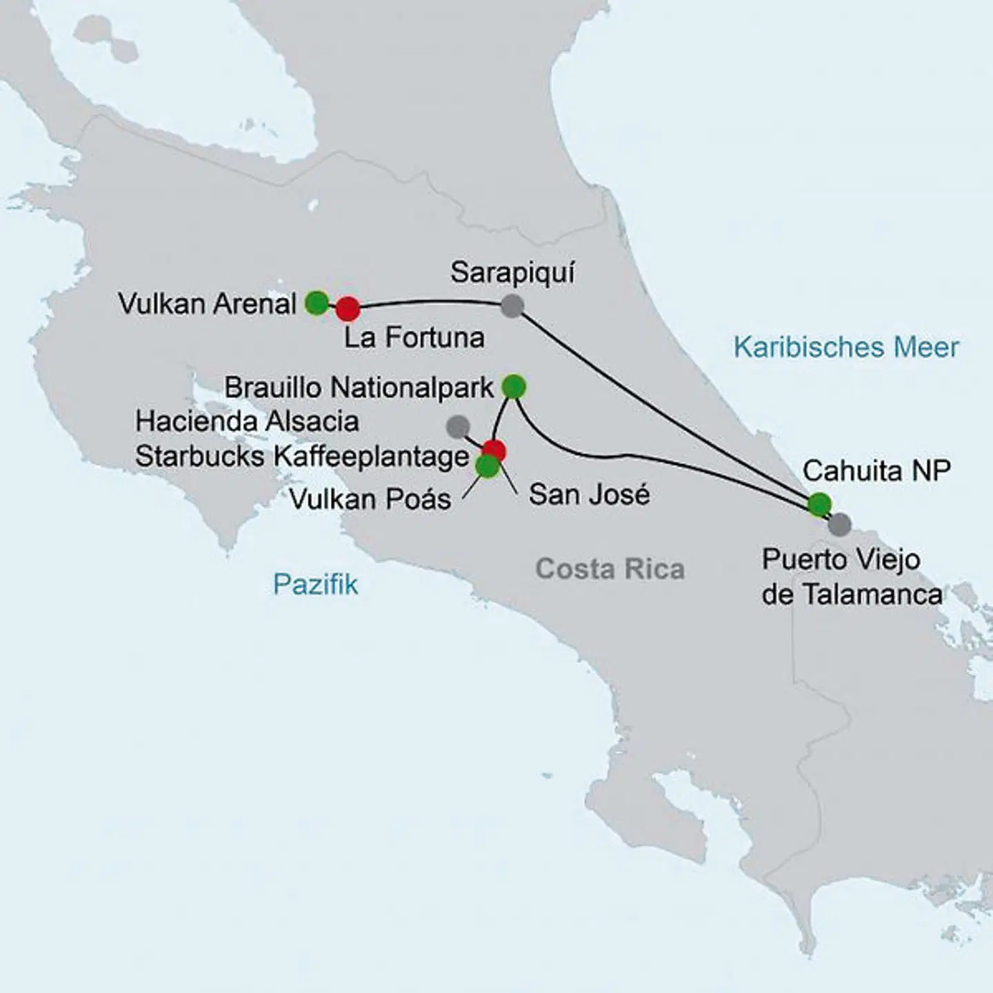 Dschungelabenteuer für die ganze Familie Landkarte