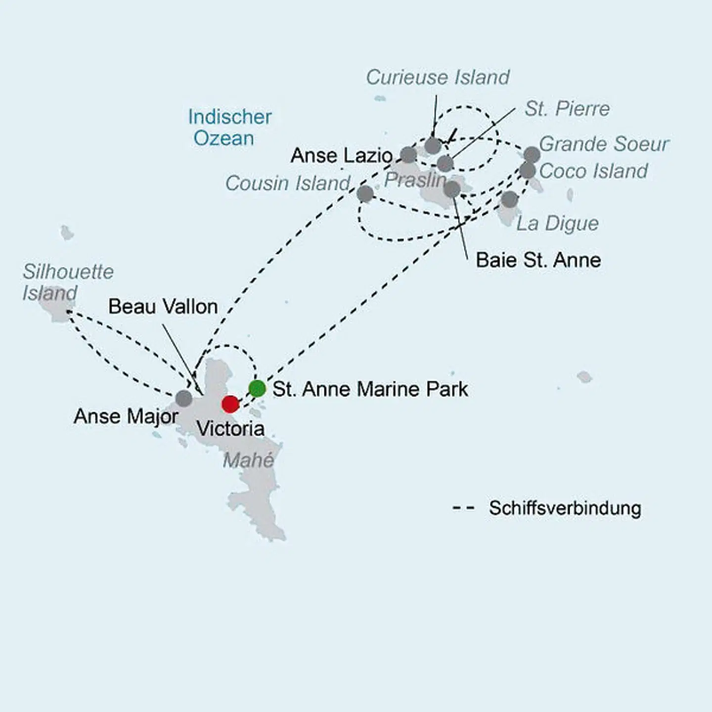 Segeltörn Silhouette Dream Premium Landkarte