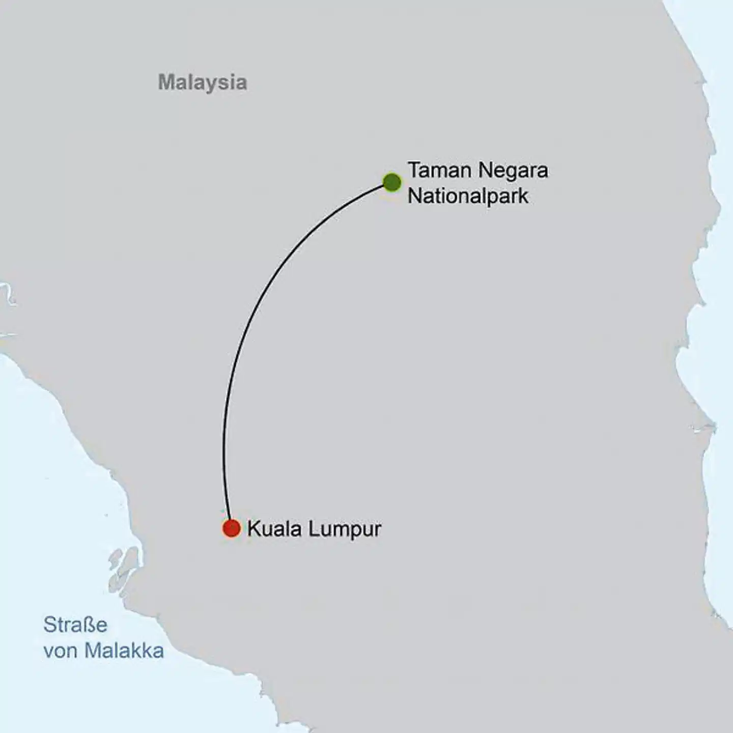 Taman Negara (3 Nächte) Landkarte
