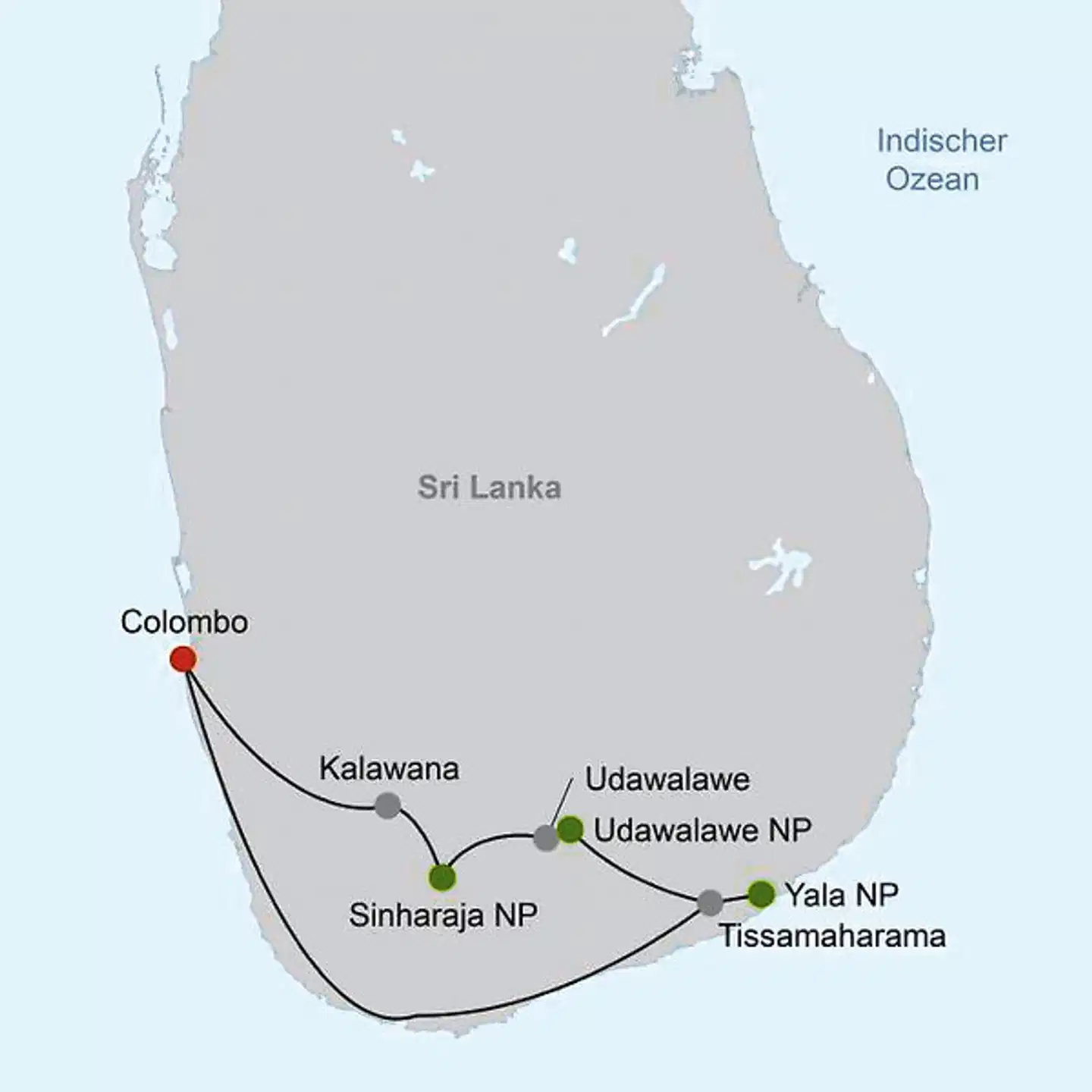 Wildlife Safari Landkarte