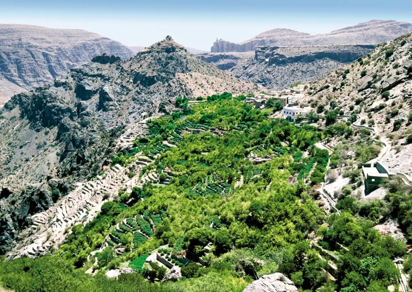Kontrastreicher Oman Landschaft