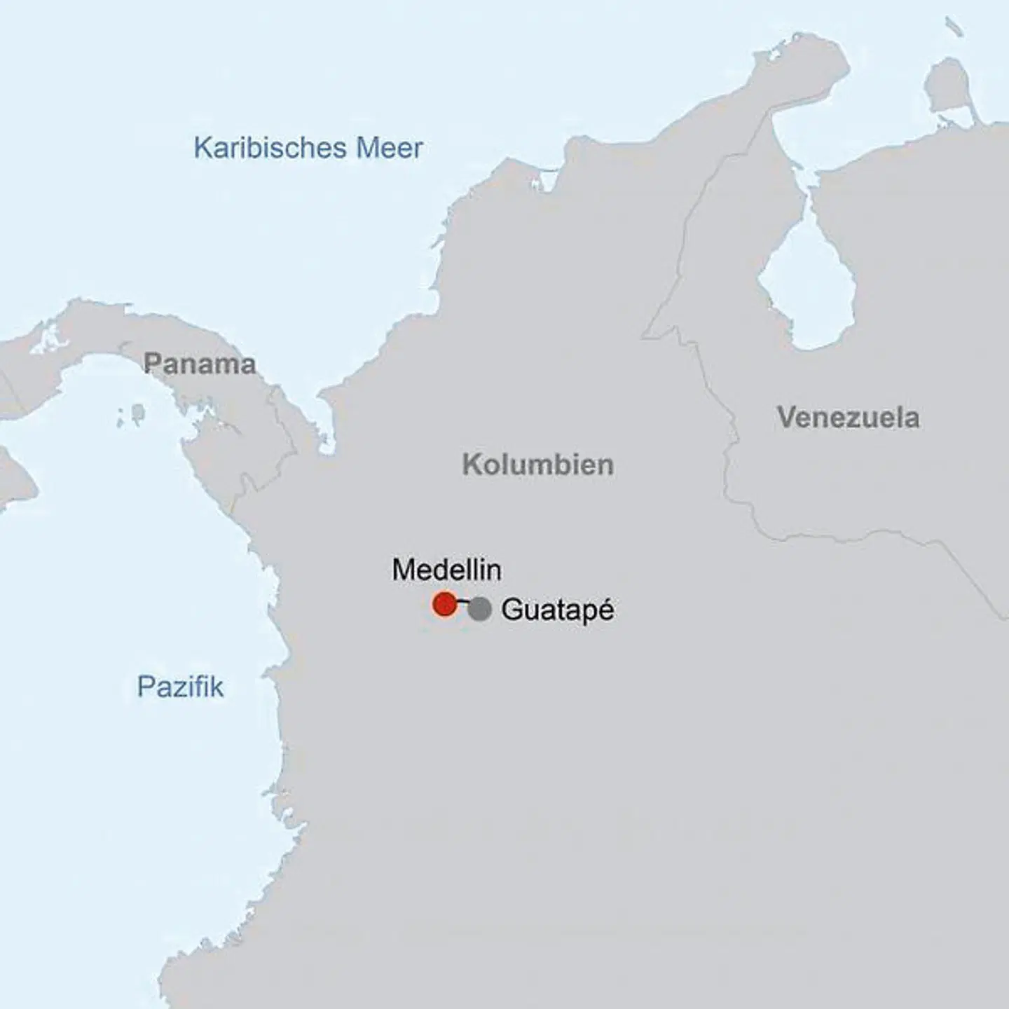 Highlights rund um Medellin Landkarte