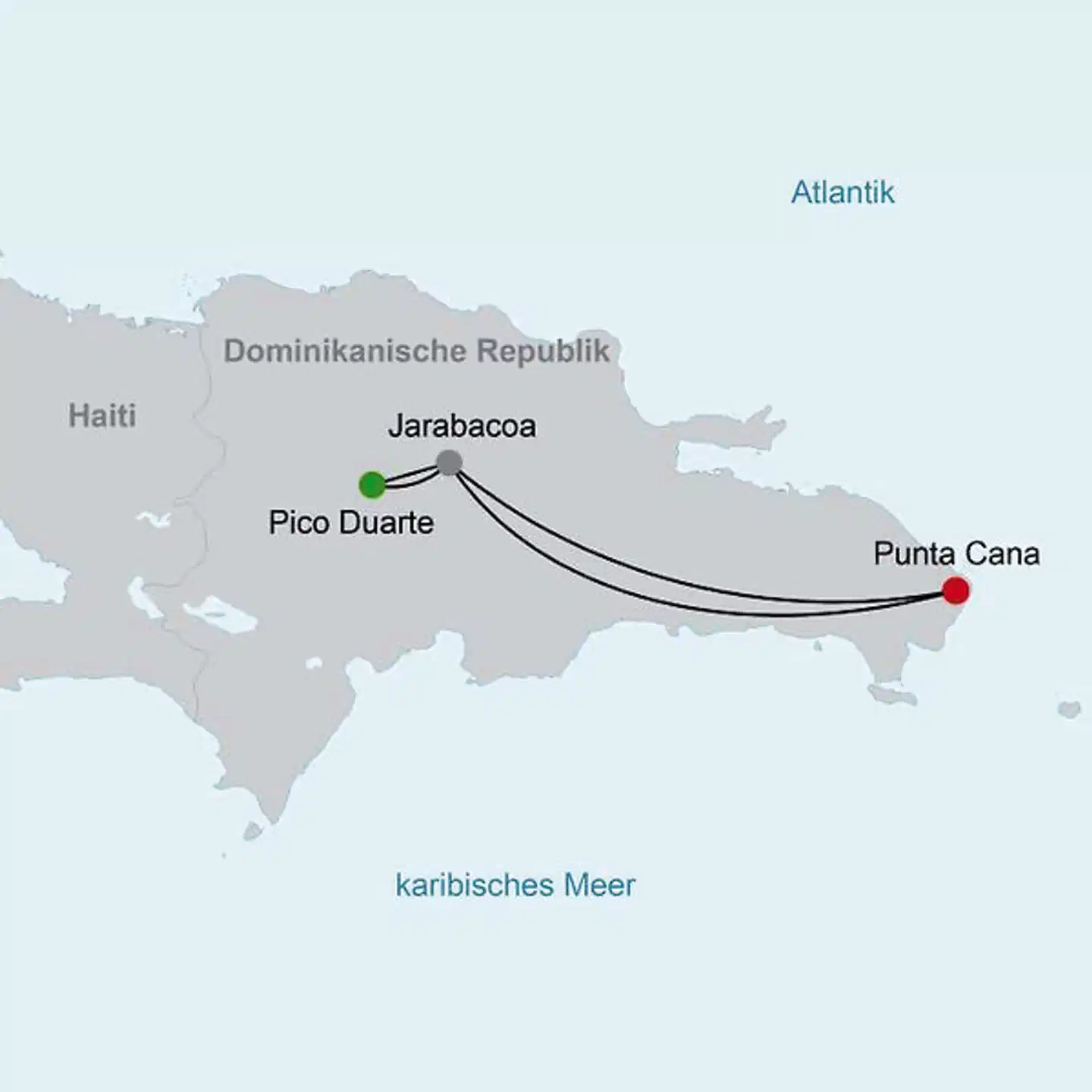 Naturabenteuer Dominikanische Republik Landkarte