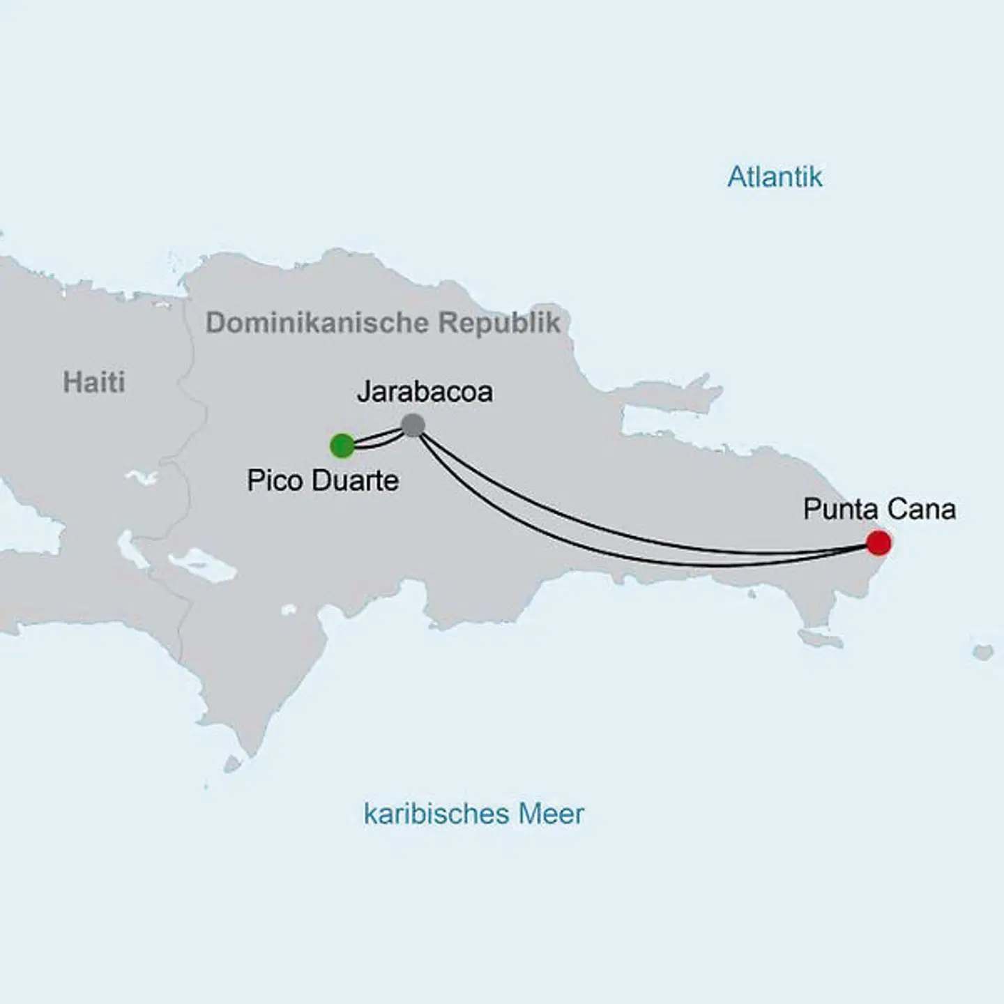 Naturabenteuer Dominikanische Republik Landkarte