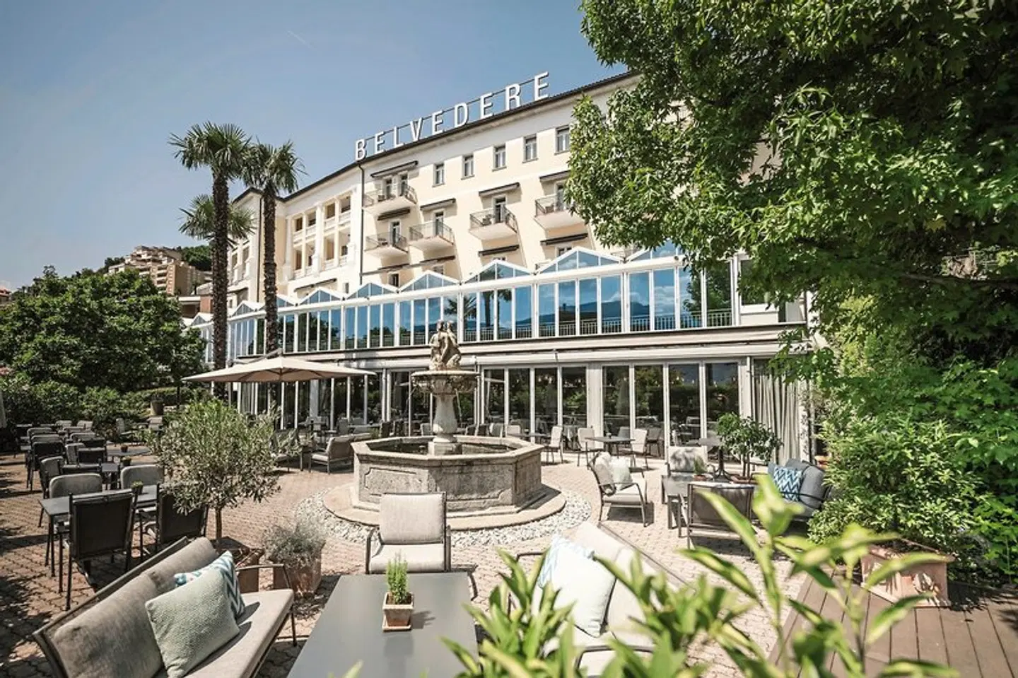 Hotel Belvedere Locarno Terrasse