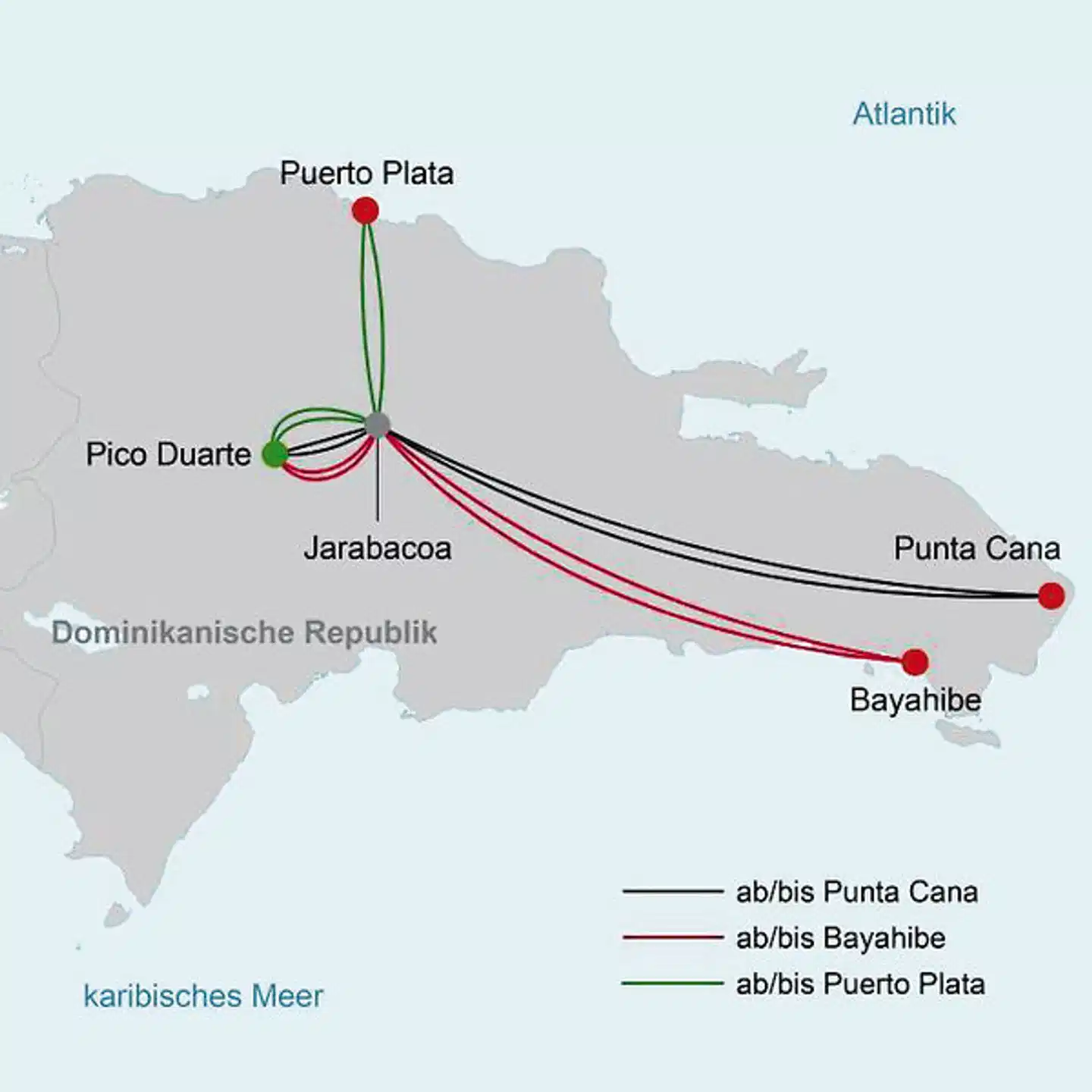 Naturabenteuer Dominikanische Republik Landkarte
