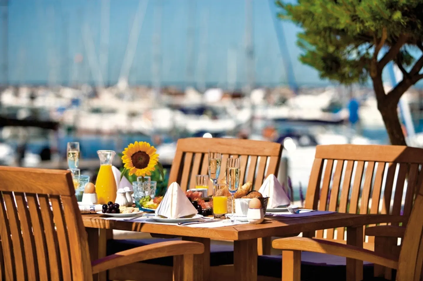 Yachthafenresidenz Hohe Düne Terrasse