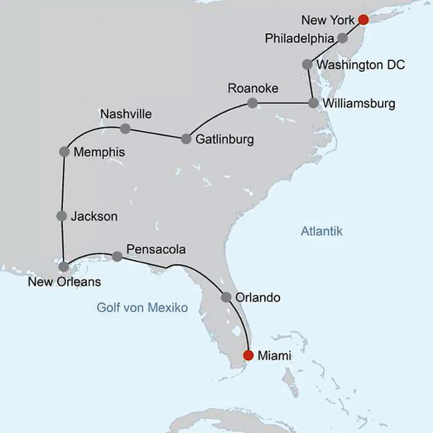 Megacity, Swing & Sun Landkarte