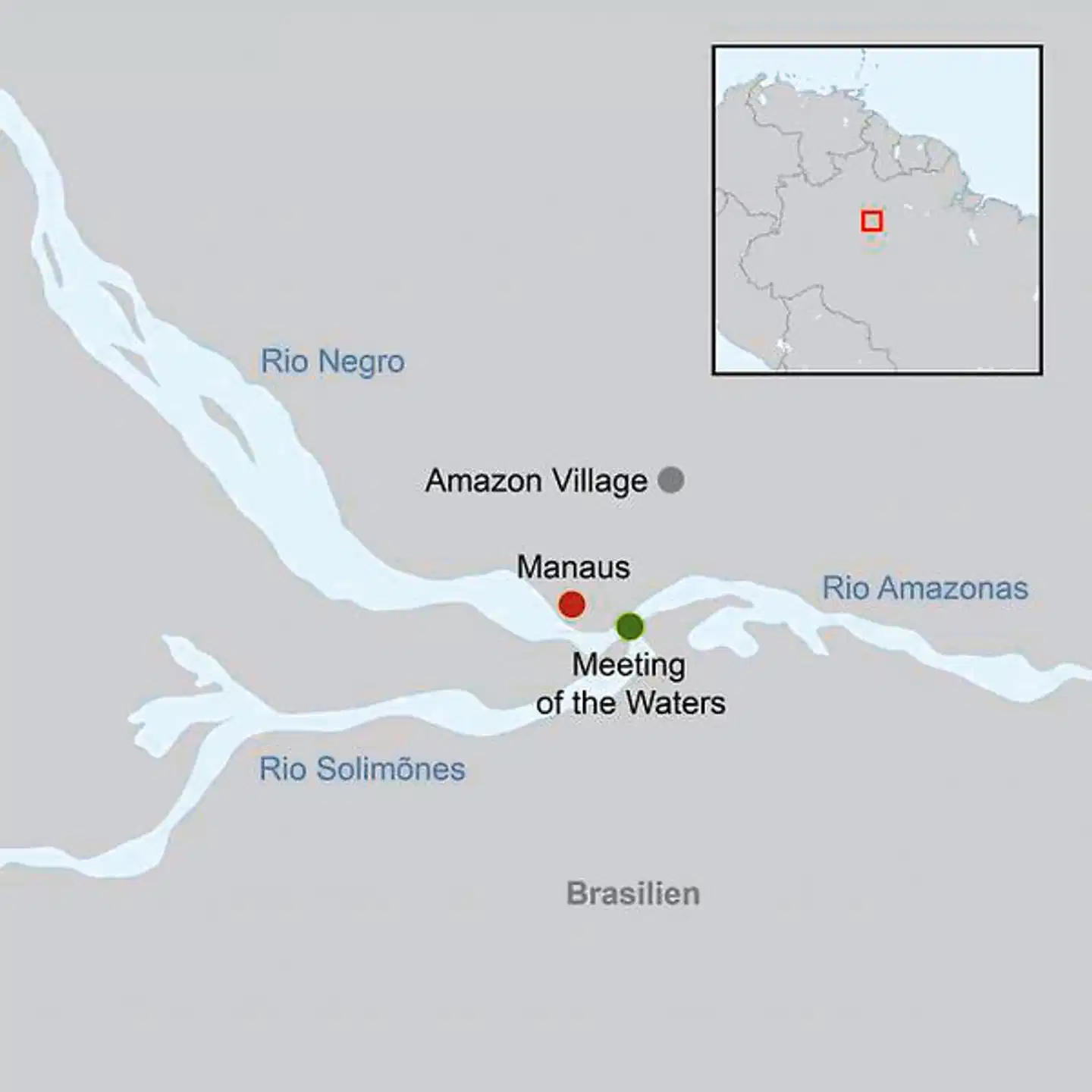 Amazon Village (2 Nächte) Landkarte