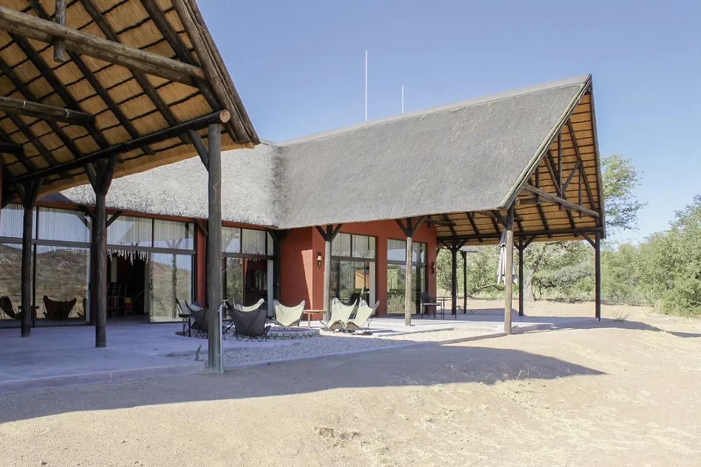 Hobatere Lodge Terrasse
