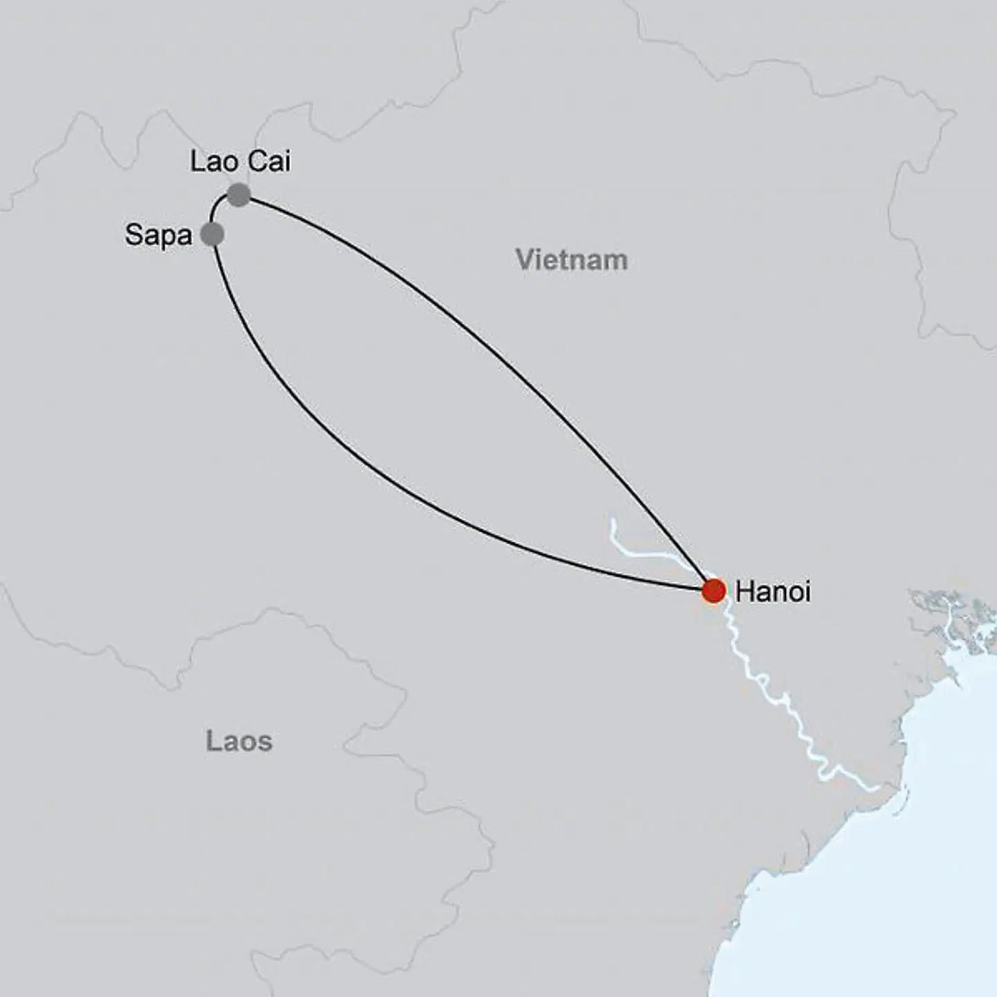 Sapa - Faszinierende Bergwelten Landkarte