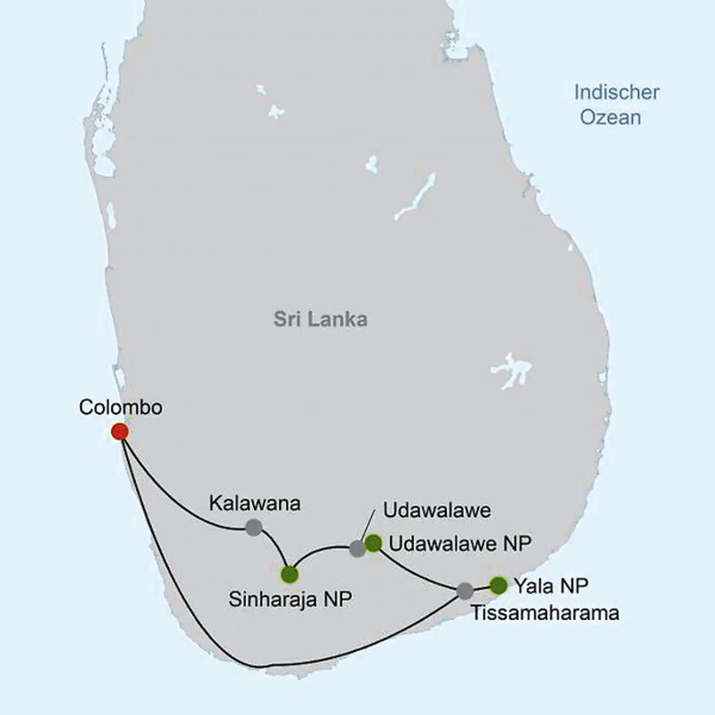 Wildlife Safari Landkarte