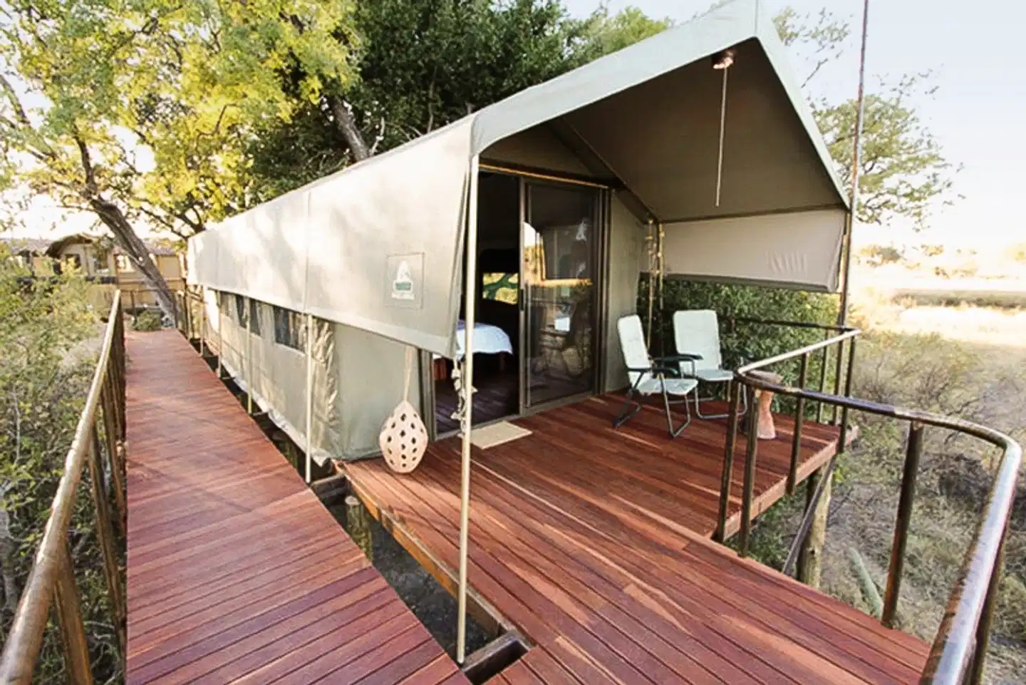 Nkasa Lupala Tented Lodge Terrasse