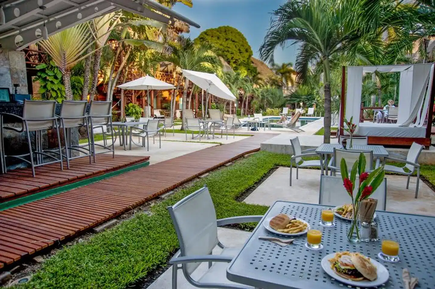 Magic Blue Spa Boutique Hotel Terrasse