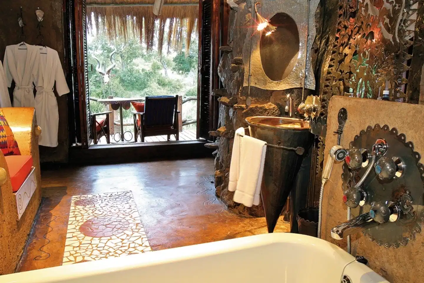 aha Makalali Private Game Lodge Badezimmer