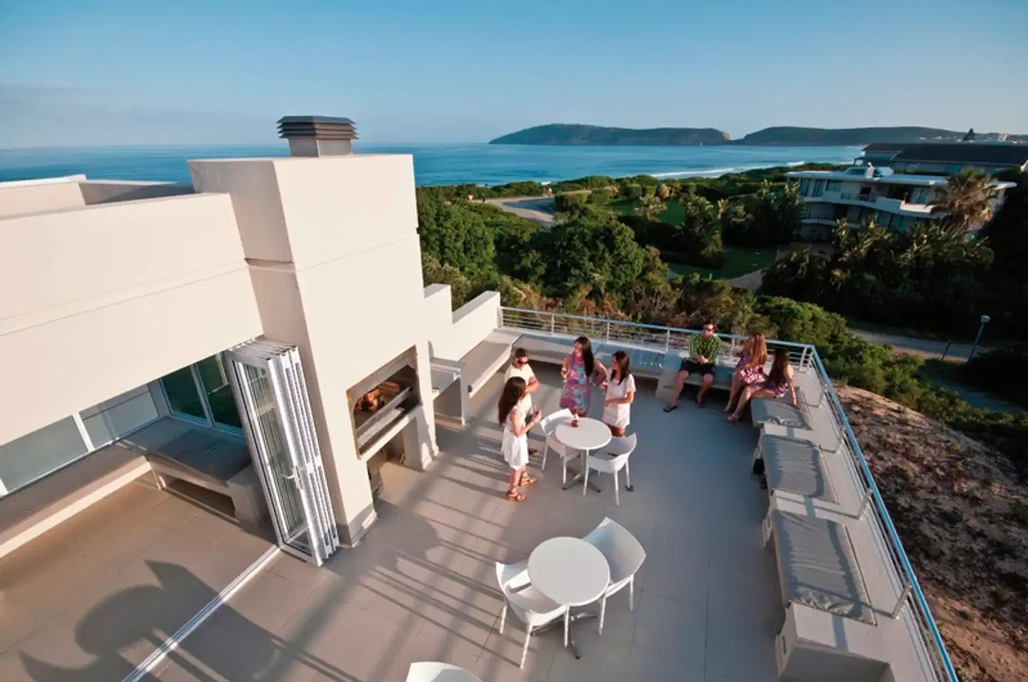 The Robberg Beach Lodge Terrasse