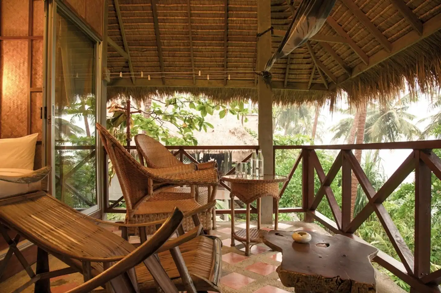 Narima Bungalow Resort Terrasse