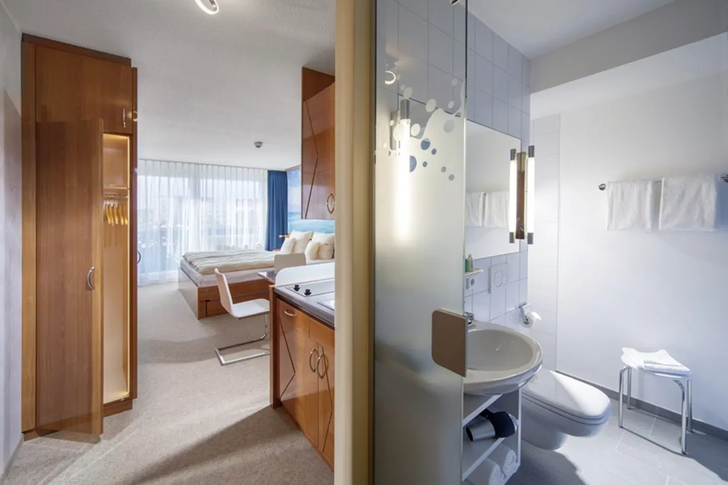 Victory Gästehaus Therme Erding Badezimmer