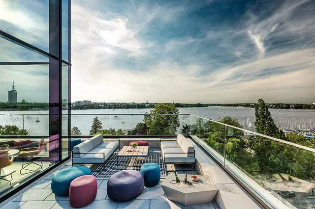 Le Méridien Hamburg Terrasse