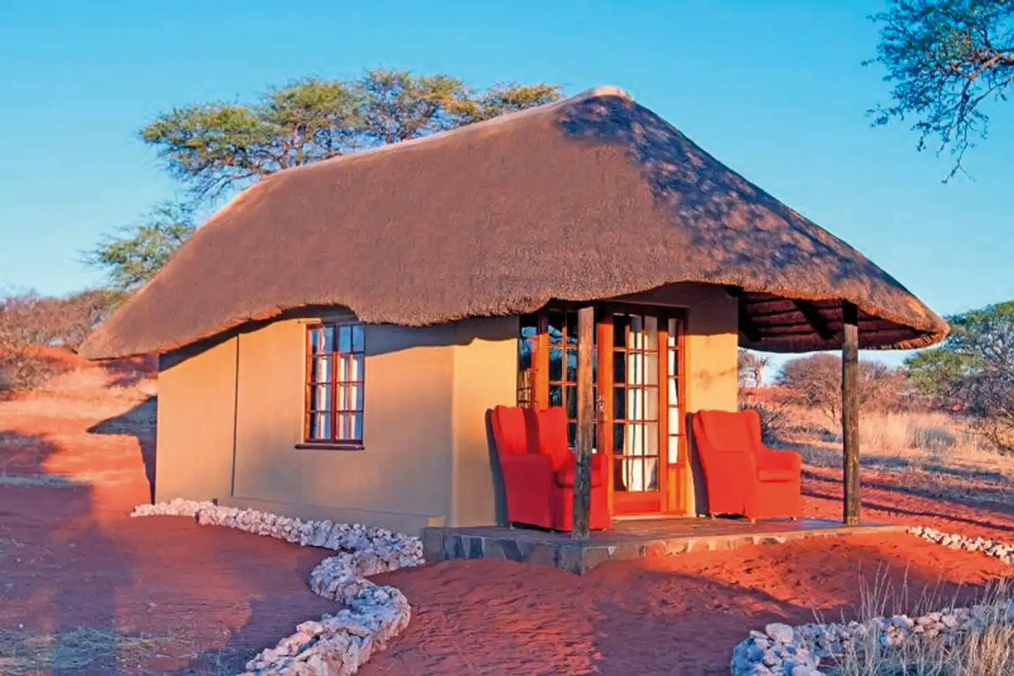 Intu Afrika Camelthorn Lodge Terrasse