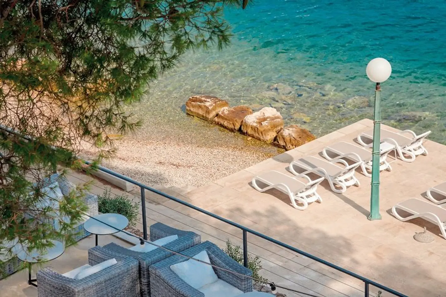 Milna Osam - Adults only Terrasse