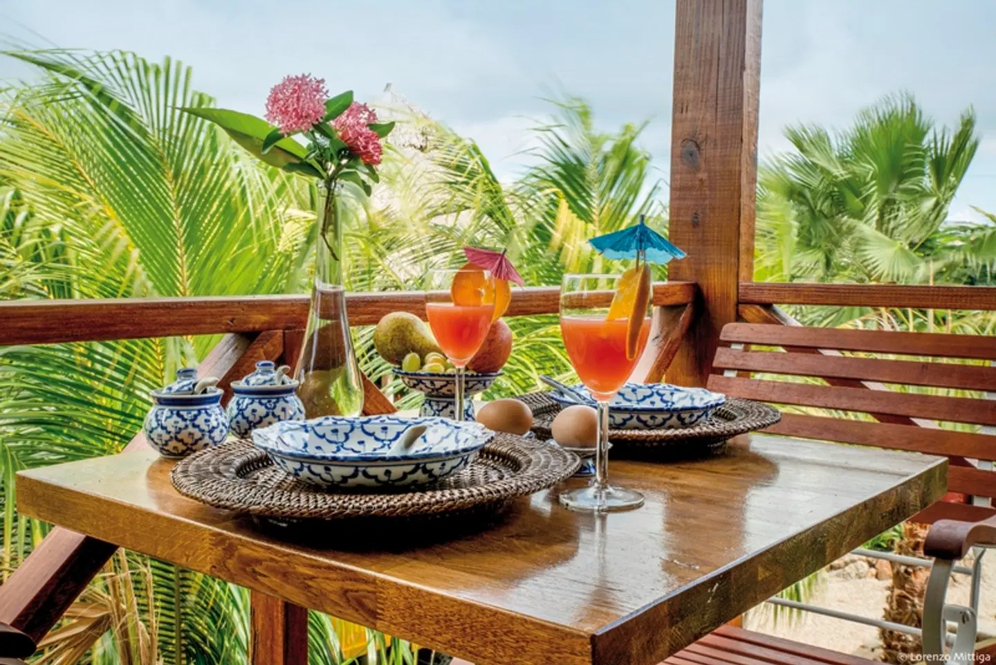 Bamboo Bonaire Boutique Resort Terrasse