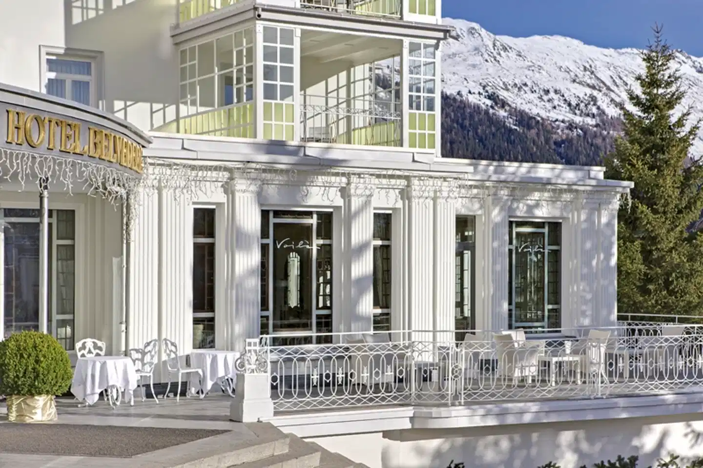 Grandhotel Belvédère Davos Aussenansicht
