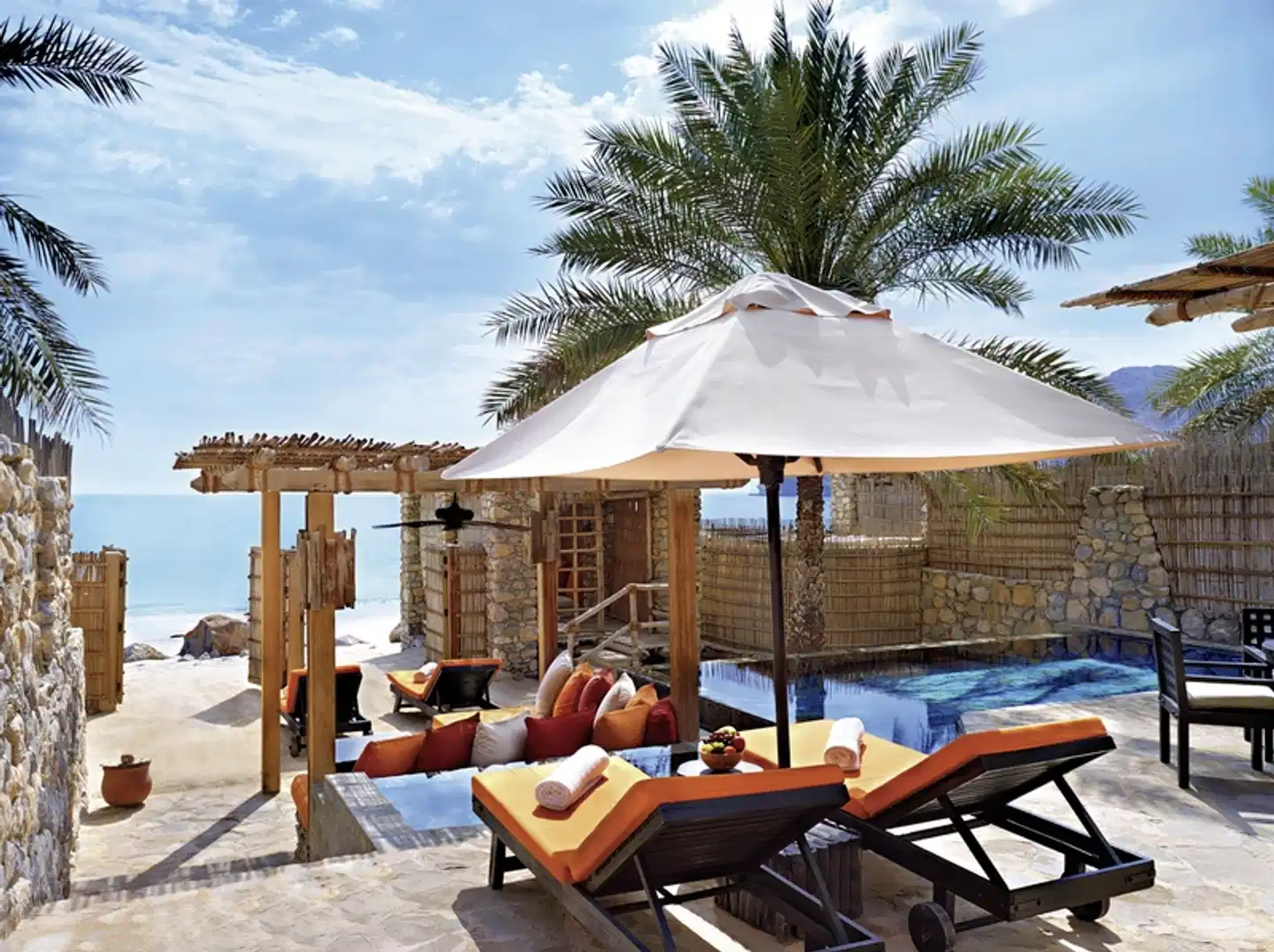 Six Senses Zighy Bay Terrasse