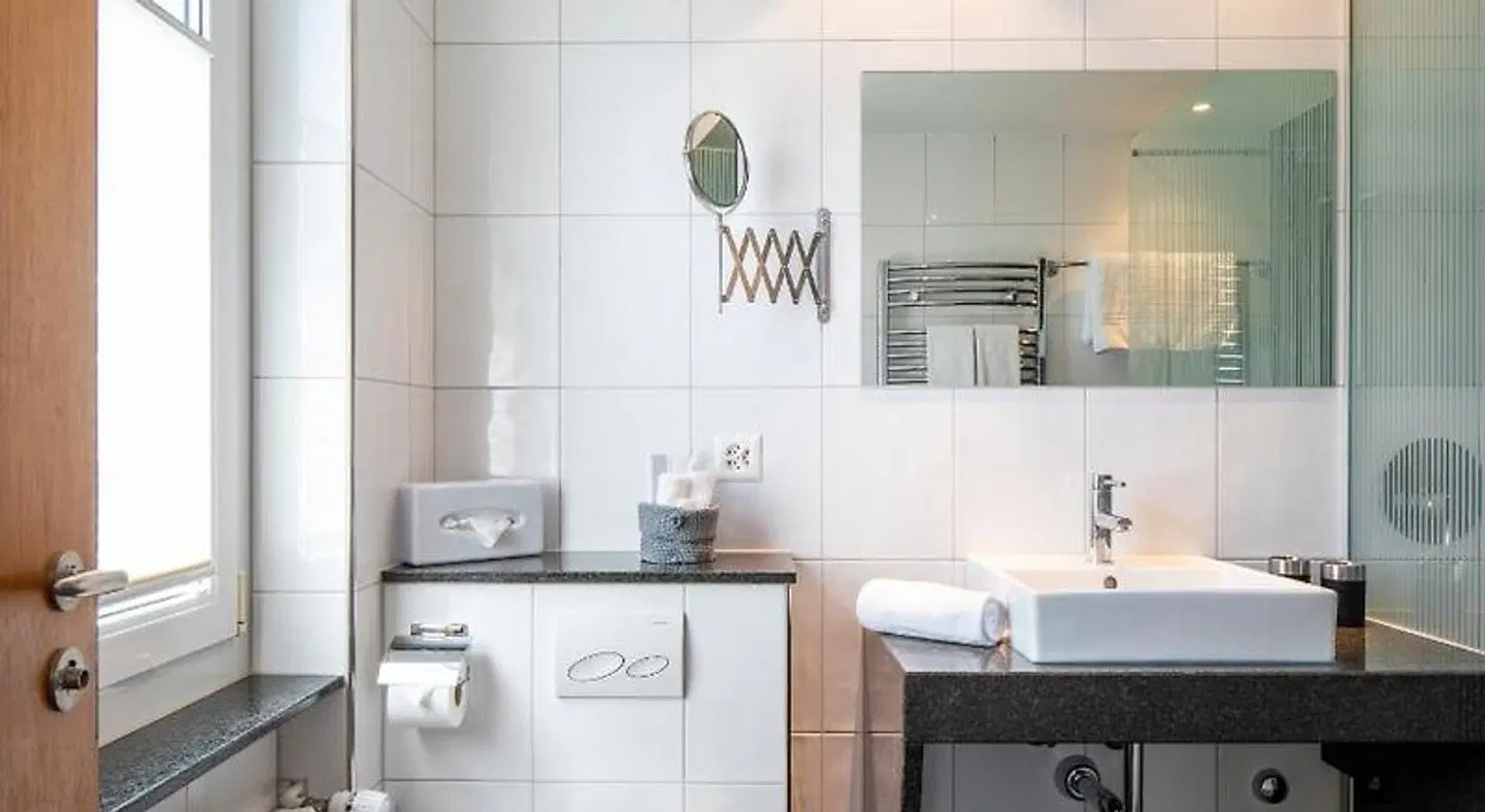 Cristallo Arosa Hotel Badezimmer