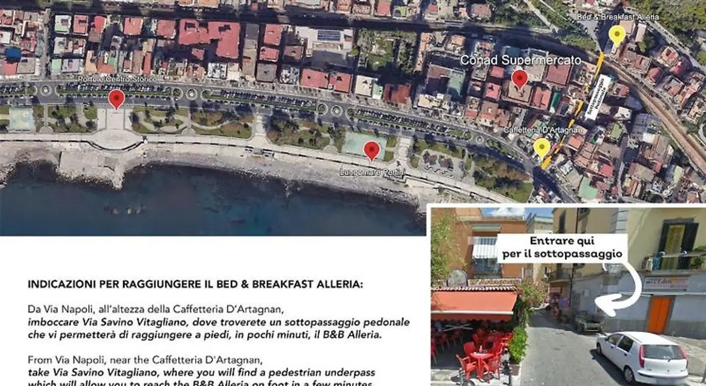 B&B Allerìa Pozzuoli Landkarte