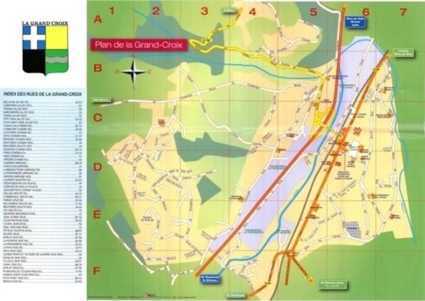 hotelF1 Saint Etienne Est la Grand Croix Landkarte
