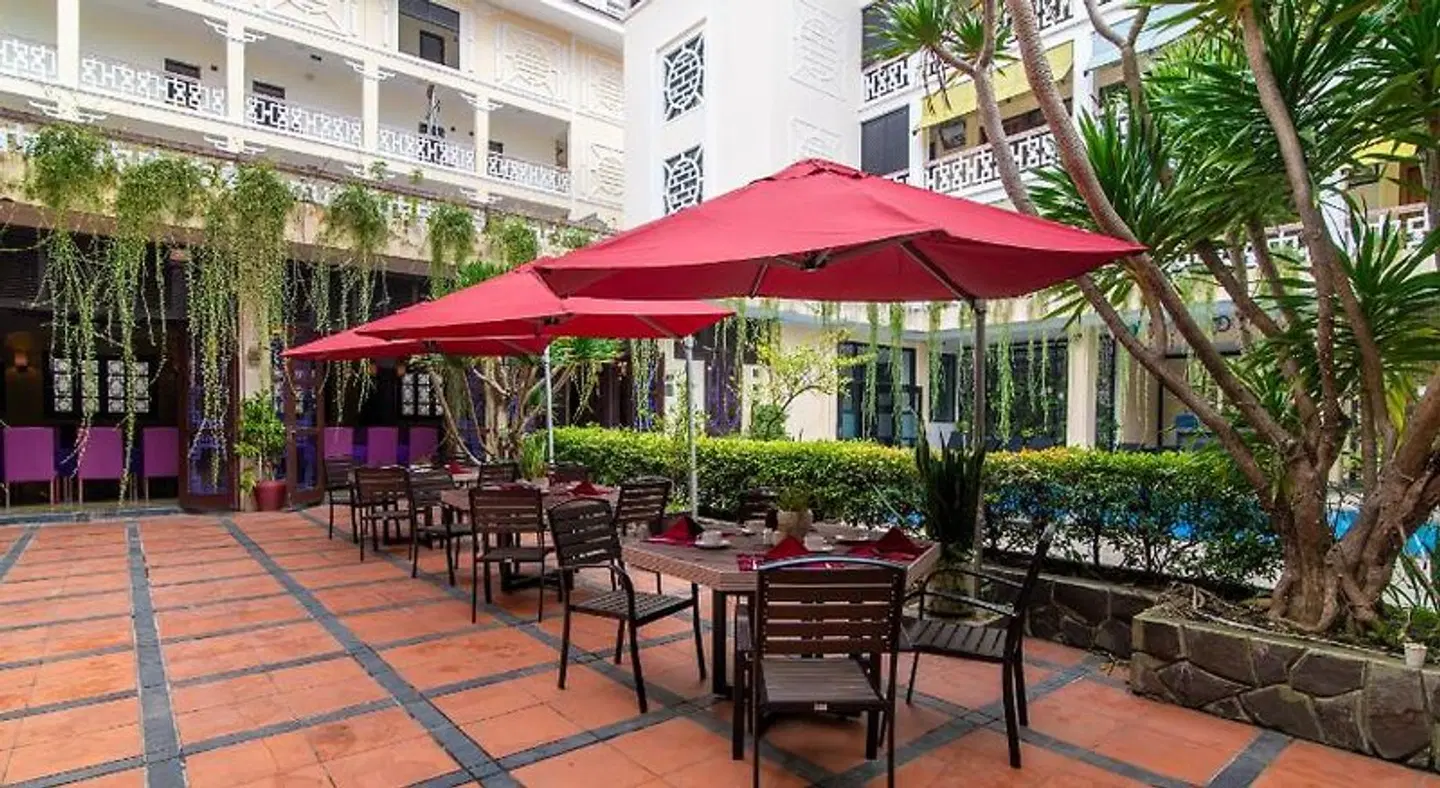 Villa Hue Hotel Terrasse