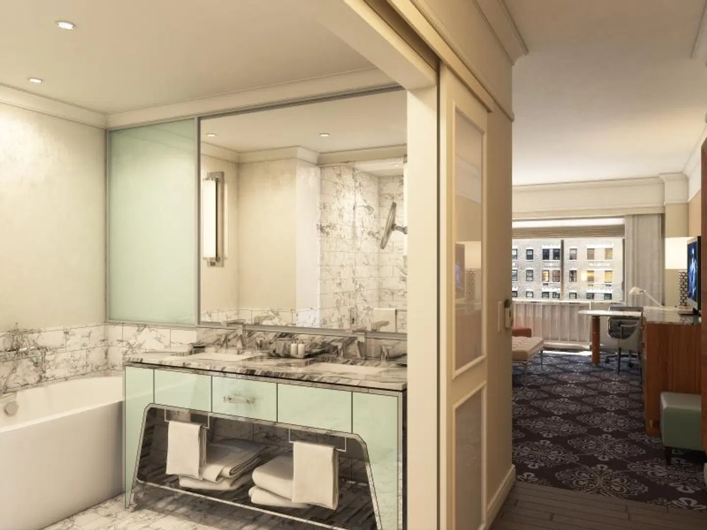 Loews Regency Hotel Badezimmer