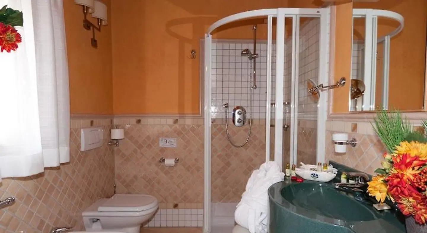 Bio Hotel Villa Cecilia Badezimmer