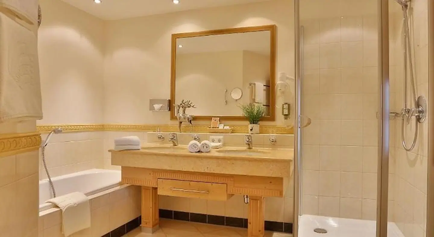 Hotel DreiSonnen Badezimmer