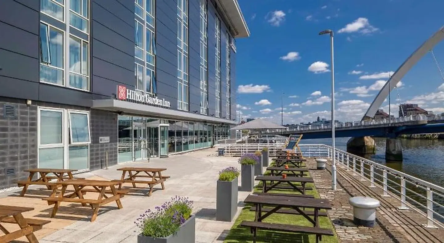 Hilton Garden Inn Glasgow City Centre Terrasse
