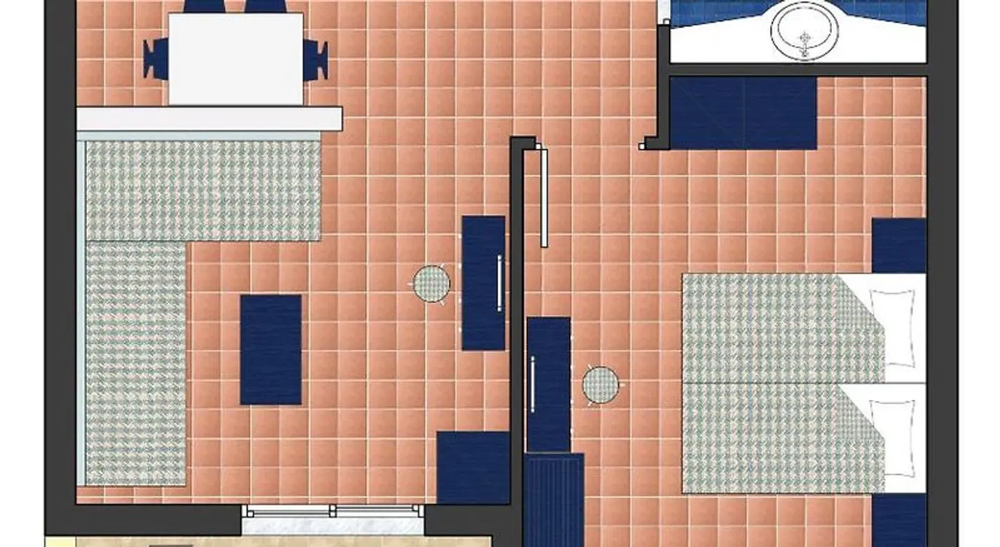 Matina Pefkos Aparthotel Badezimmer