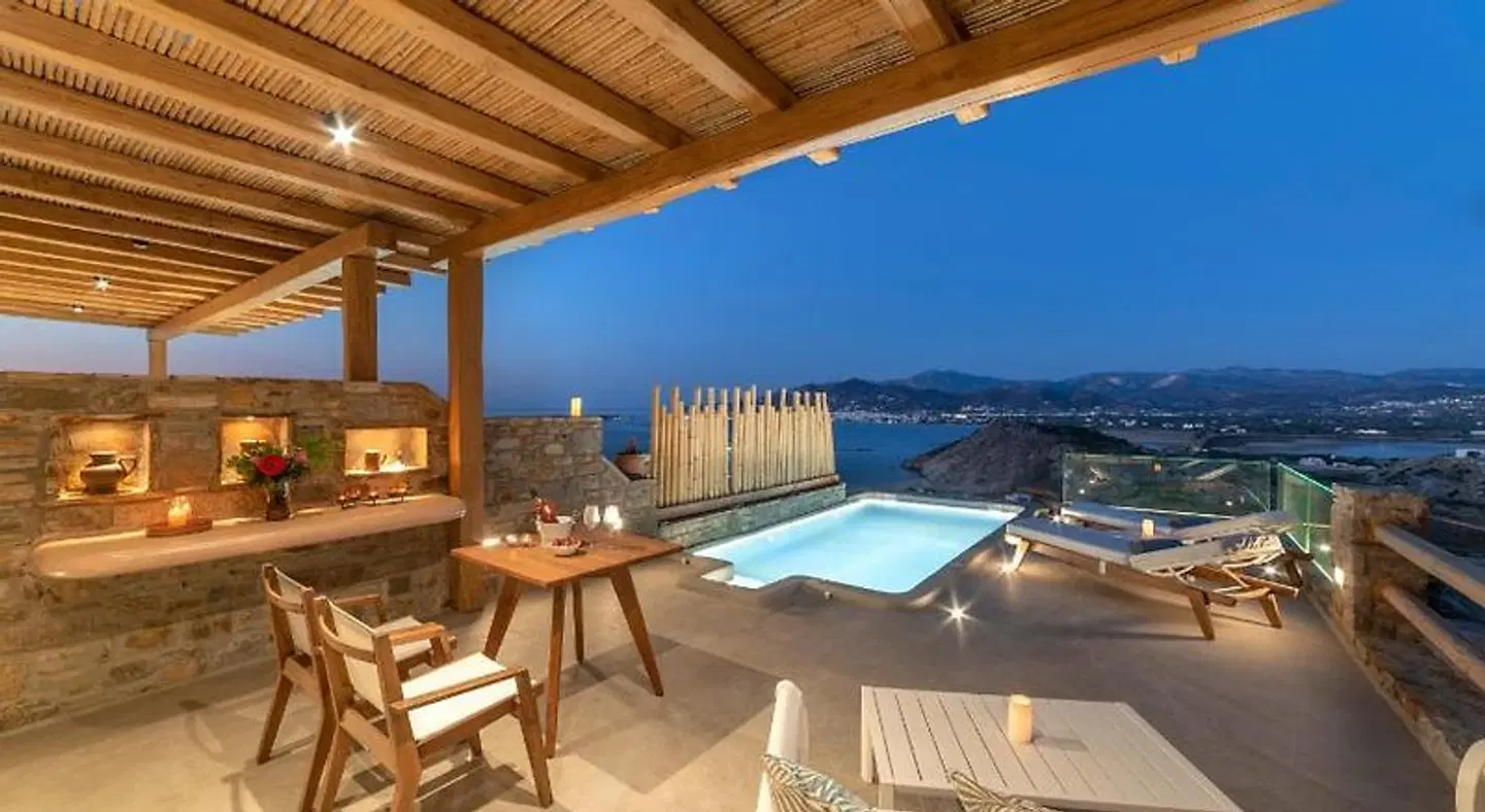 Naxos Rock Villas Terrasse