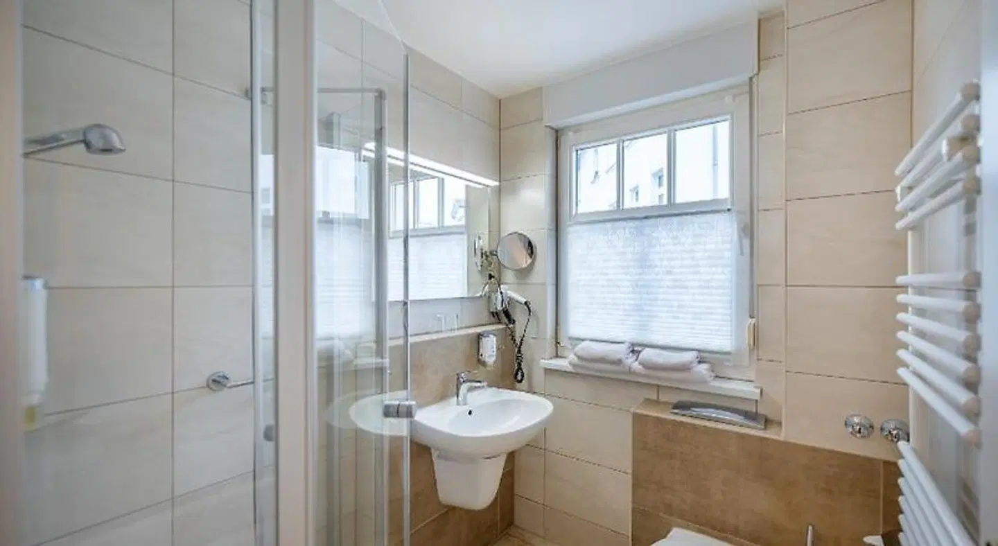 Centralhotel Badezimmer