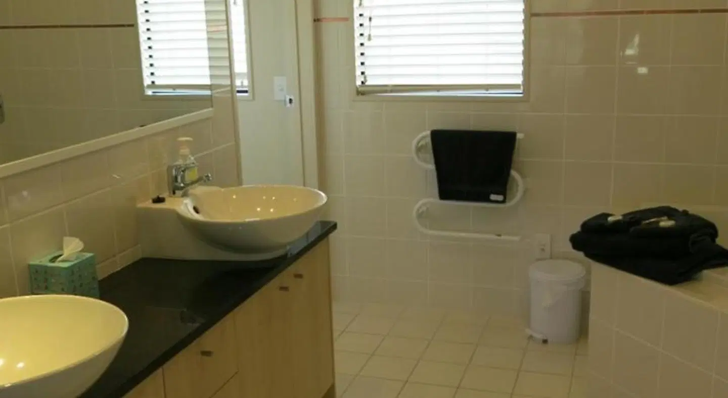 Ocean Breeze Resort Pauanui Badezimmer