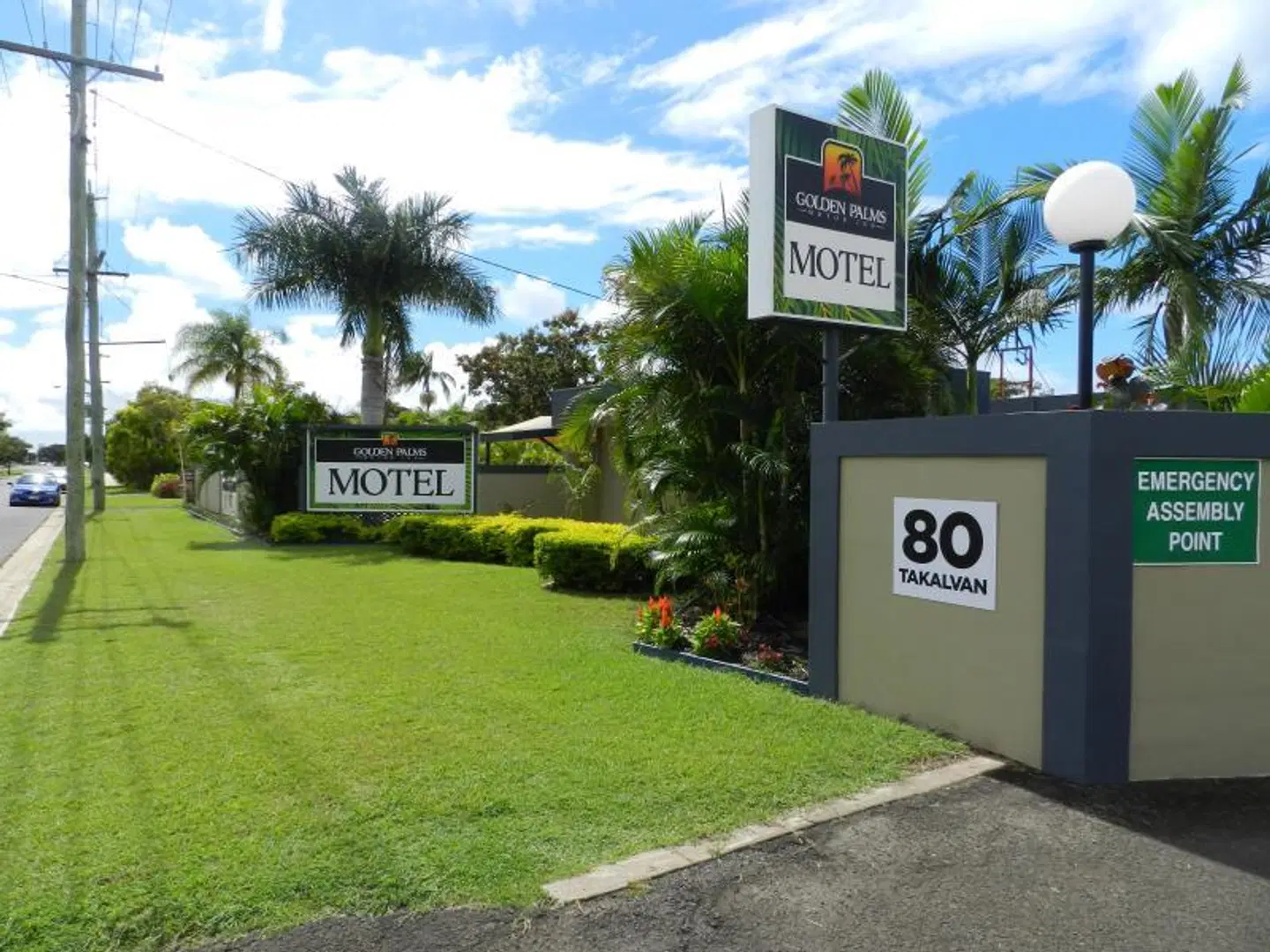 Golden Palms Motor Inn Garten