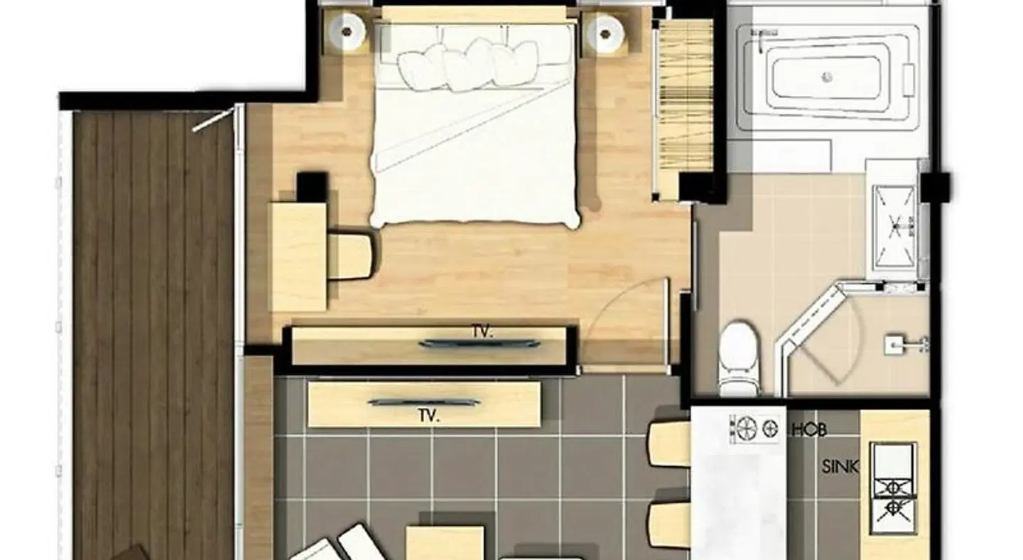 Balcony Seaside Hotel & Serviced Apartment MODEL_IMPRESSION